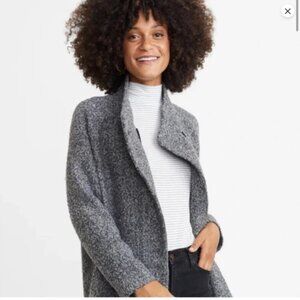 Marine Layer Gray Boucle Cocoon Coat Size XS